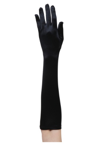 Black Flapper Costume Gloves