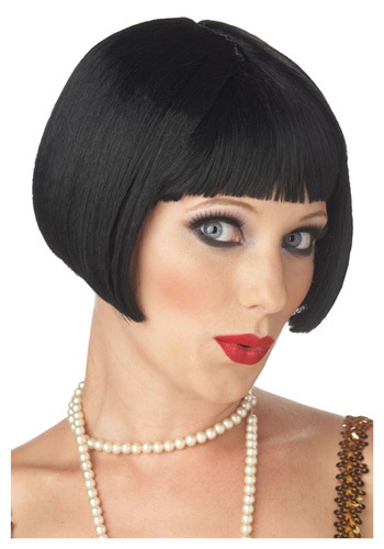 Black Flirty Flapper Wig