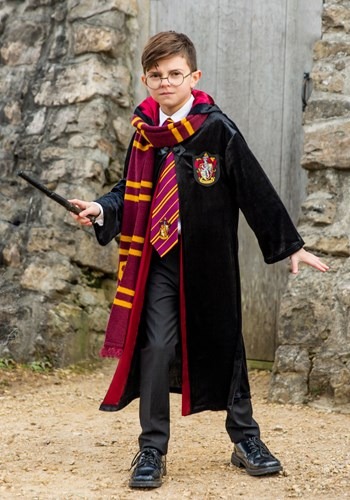 Kid's Harry Potter Deluxe Gryffindor Robe Costume