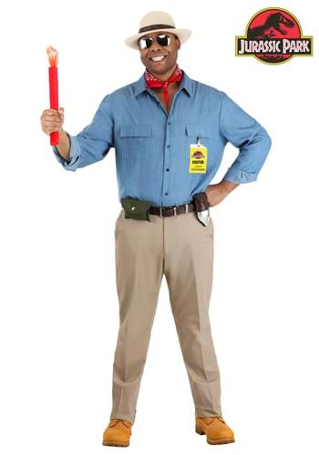 Mens Plus Jurassic Park Dr Grant Costume