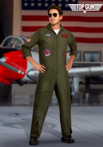 Men's Top Gun Premium Flight Suit Costume