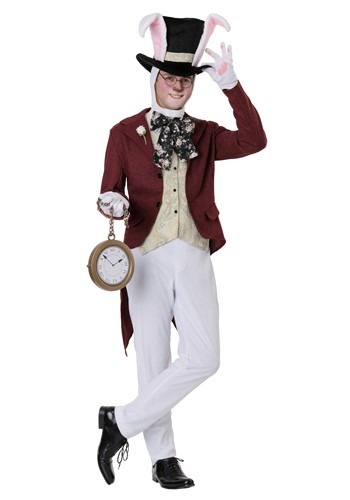 Men's White Rabbit Costume