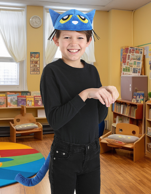 Pete the Cat Hat and Tail