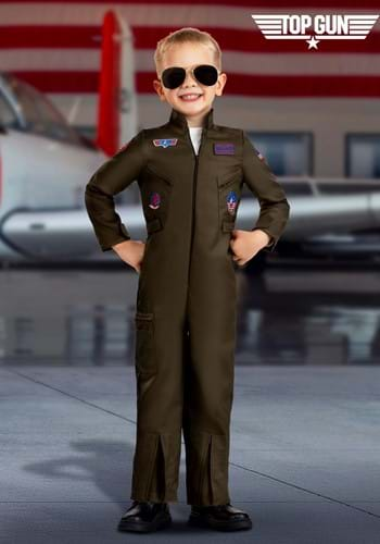 Toddler Flight Suit Top Gun Costume