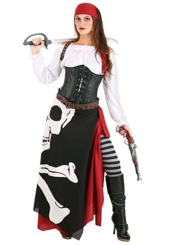 Womens Pirate Flag Fortune Teller Costume update