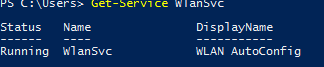 check for wlan autoconfig service