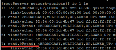 configure temp VLAN interface using vconfig on linux centos/rhel