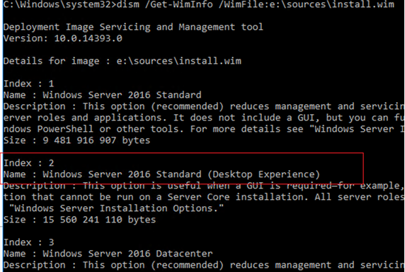 dism /Get-WimInfo from install.wim