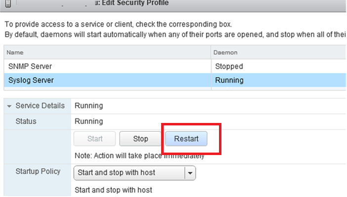 restart syslog on esxi