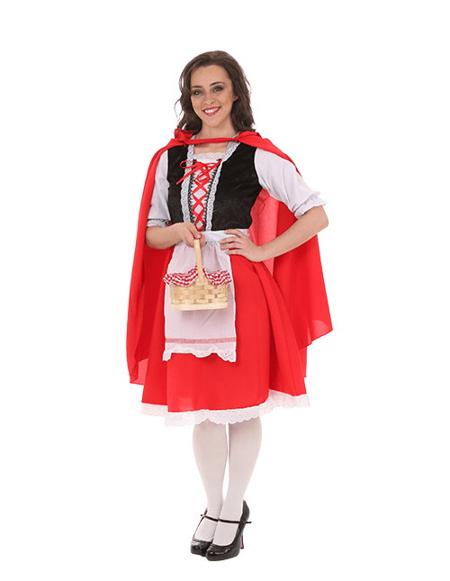 Full Coverage Red Riding Hood Costume