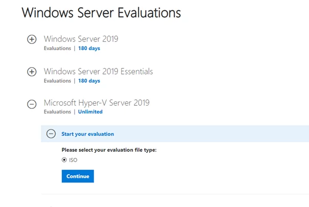 download microsoft hyper-v server 2019 iso image