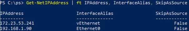 Get-NetIPAddress 
