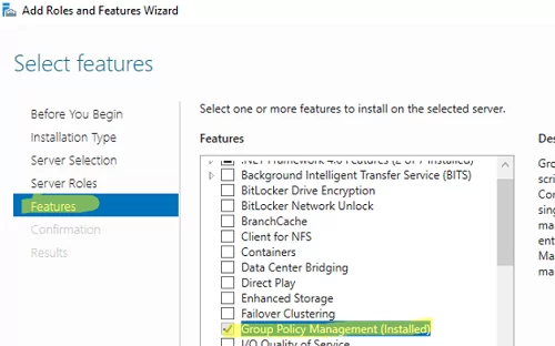 install group policy management powershell module on windows server