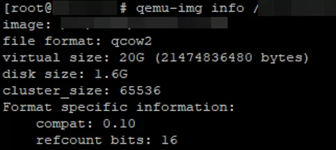 qemu-img info - get-kvm virtual disk size